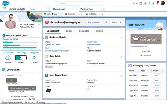 Salesforce Contact Center screenshot