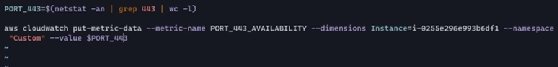 AWS CloudWatch custom metric automation code