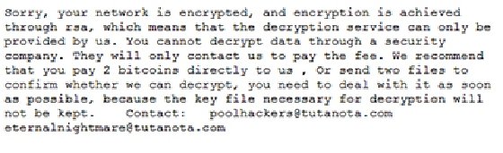 Cring ransomware note
