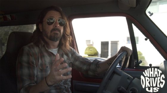 Grohl on the set of What Drives Us, made with OpenDrives storage. 