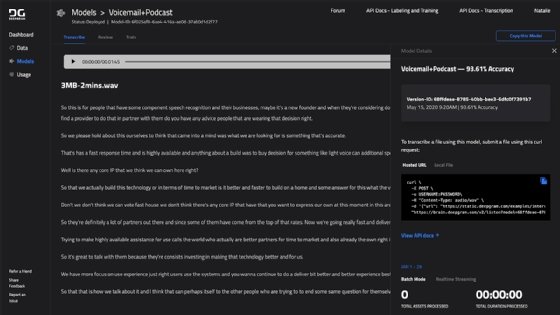 Deepgram, automated speech recognition