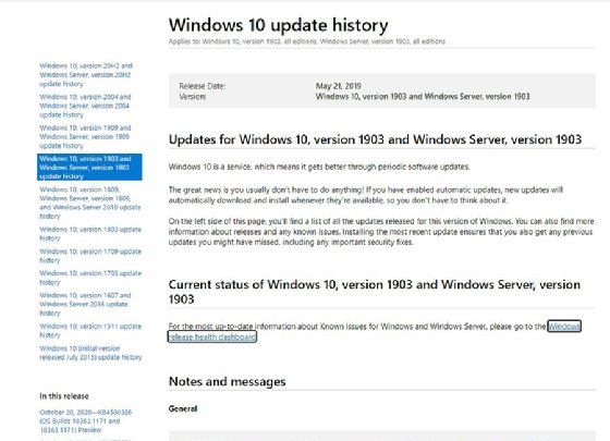 Windows 10 update archive