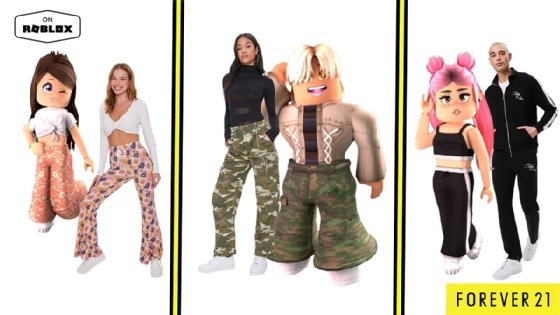 Forever 21 virtual clothing