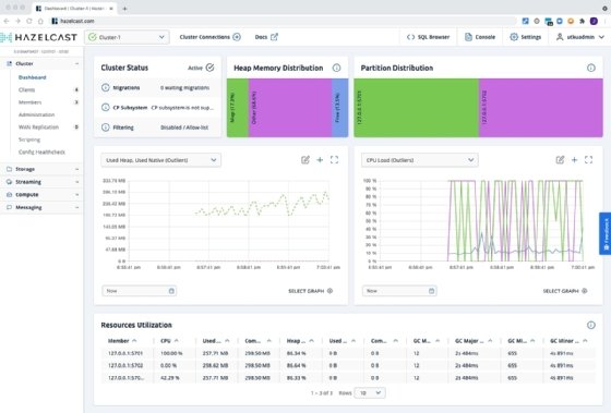 Screenshot of new Hazelcast Platform