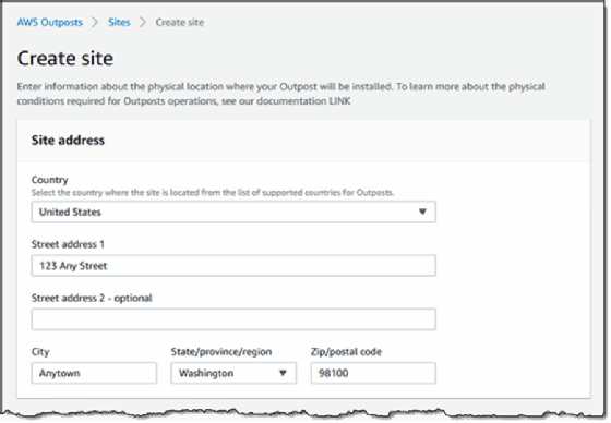 Create site