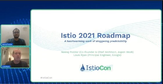 Screenshot of IstioCon roadmap session