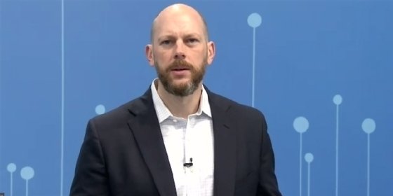 Jay Upchurch, executive vice president and CIO of SAS, speaks during a virtual press conference.