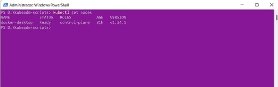 The screenshot displays that the cluster is operational and shows all the cluster nodes.