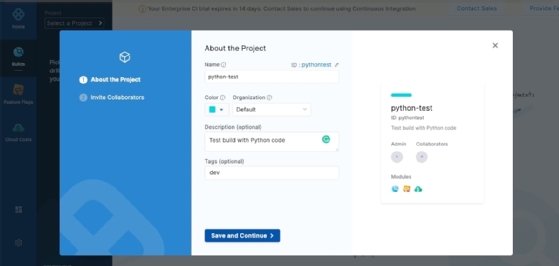 Creating a build in Harness IO