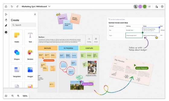 Microsoft Teams whiteboard