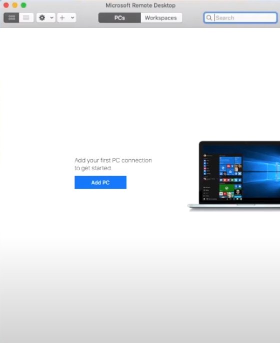 Add PC for remote Windows