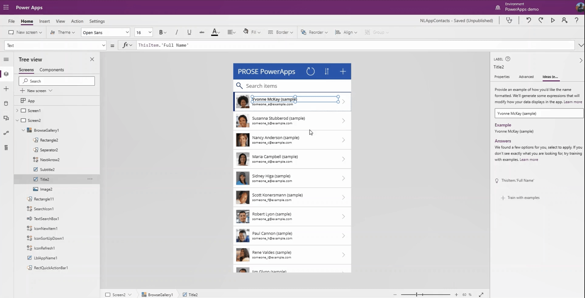 GIF showing Microsoft's first use of OpenAI GPT-3 as a product feature.