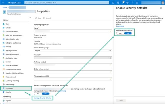 Microsoft Azure security defaults