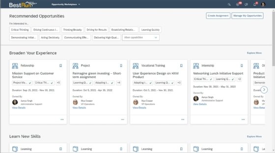 SAP SuccessFactors Opportunity Marketplace