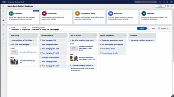 Pegasystems Next-Best-Action Customer Journeys