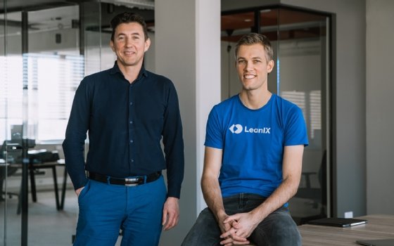 Cleanshelf CEO and founder Dusan Omercevic and LeanIX CEO Andre Christ