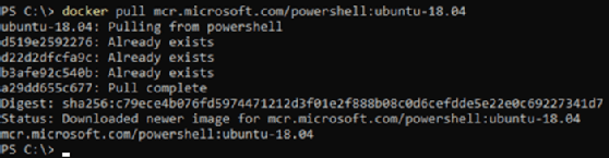 using a tag to get Ubuntu 18.04 with PowerShell