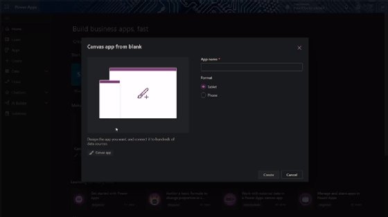 Power Apps app from scratch