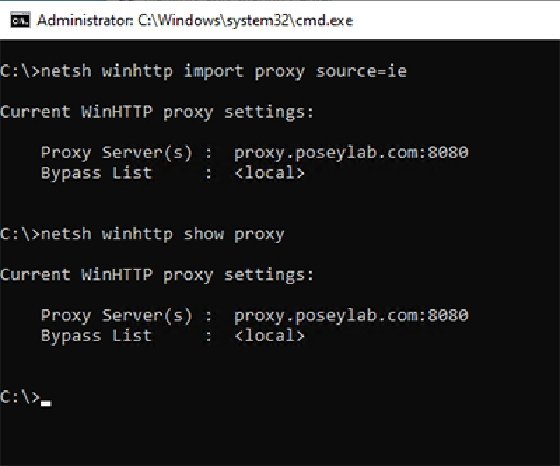 HTTP proxy settings