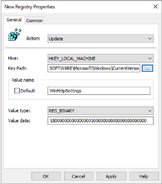 New Registry Properties