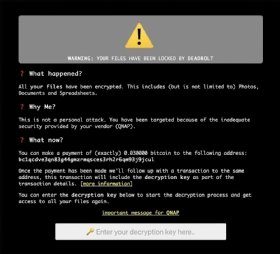 DeadBolt ransom note from the QNAP NAS  Community Forum
