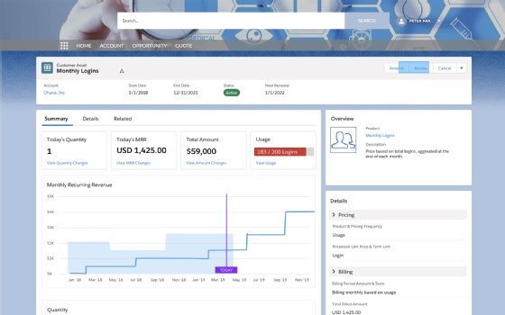 Salesforce Revenue Cloud screenshot