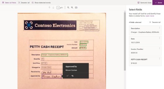 SharePoint Syntex form processing interface
