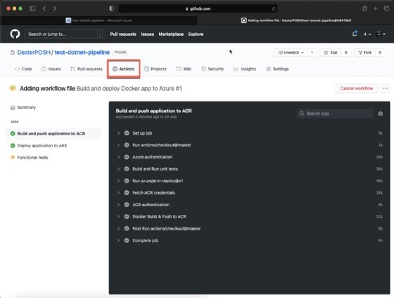 GitHub Actions setup