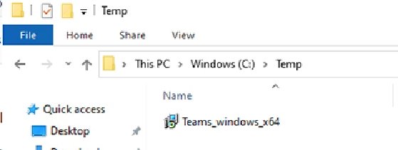 Teams user profile