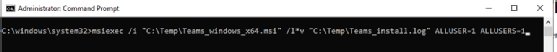 Per-user Teams installation