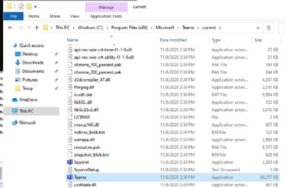 Successful Teams installation