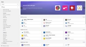 The redesigned Microsoft Teams app store