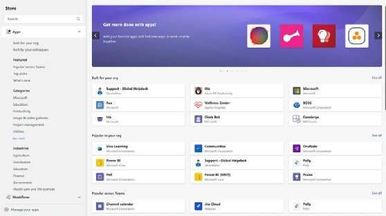 Microsoft Teams App Store