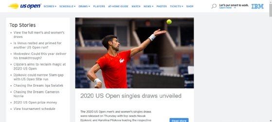 USOpen.org, powered by IBM, will feature new AI-augmented online debates and match insights this year.