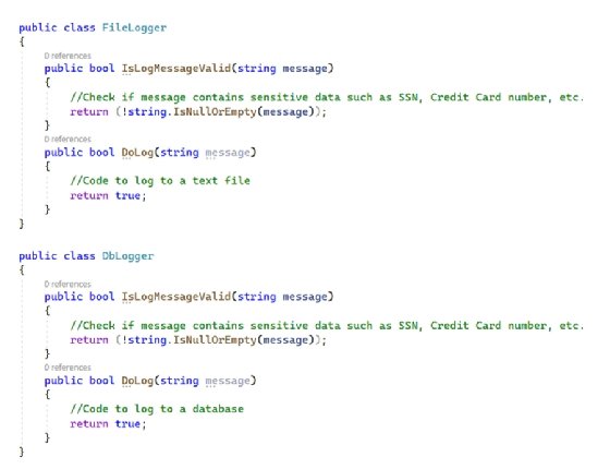 A code snippet depicting code redundancy