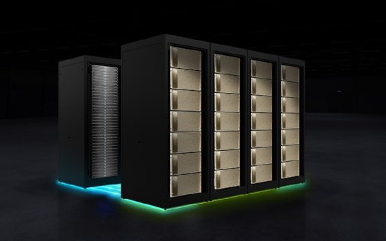 Photo of full rack Vast Data Ceres along with Nvidia DPUs