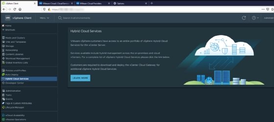 VMware Hybrid Cloud Services