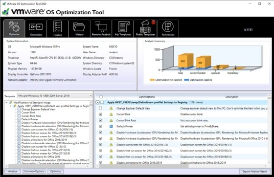 VMware OS Optimization Tool