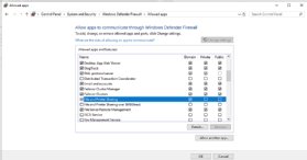 Windows firewall print sharing