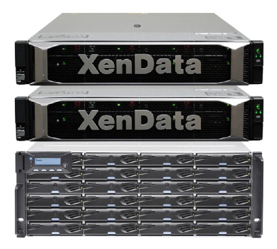 The front end of the XenData X100 active archive.