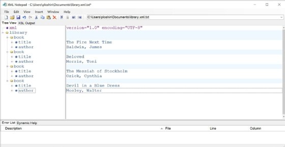 XML Notepad