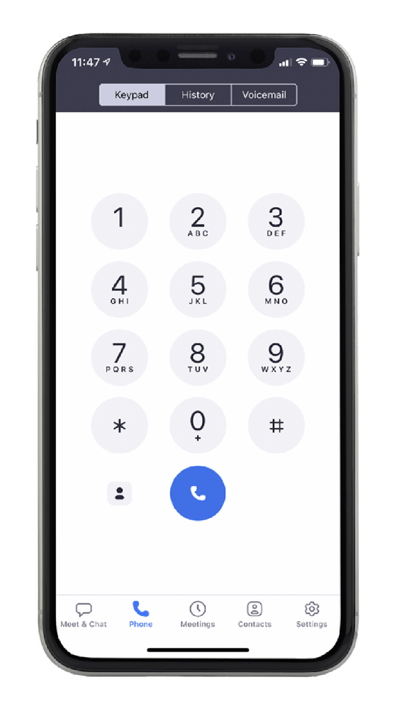 Zoom Phone on mobile