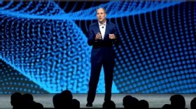 Acumatica CEO Jon Roskill speaks on stage at Acumatica Summit 2021