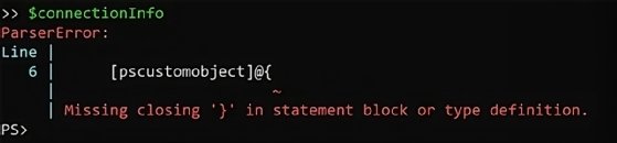 PowerShell error code
