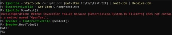 objects from background jobs
