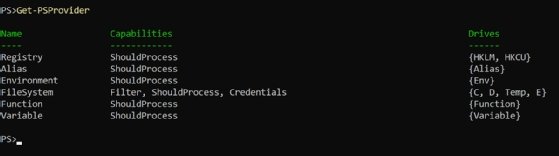 PowerShell providers