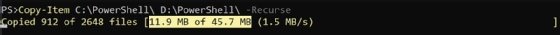 PowerShell progress bar