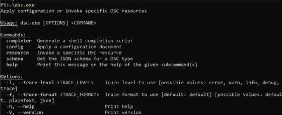 DSC command line