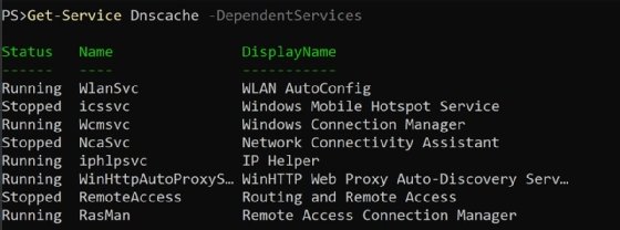 dependent services list