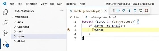Screenshot of VS Code debugging breakpoint.